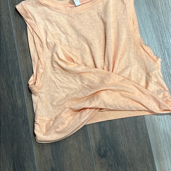 Free People movement light orange twist top - Picture 2 of 5